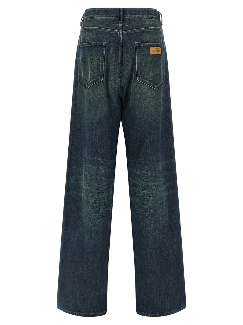 MM6 Maison Margiela Blue Cotton Jeans Denim
