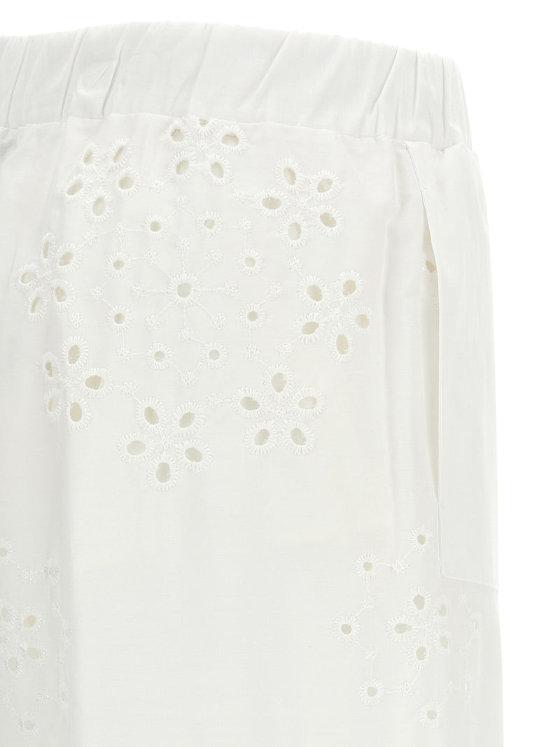 Herno White Cotton Casual Pants