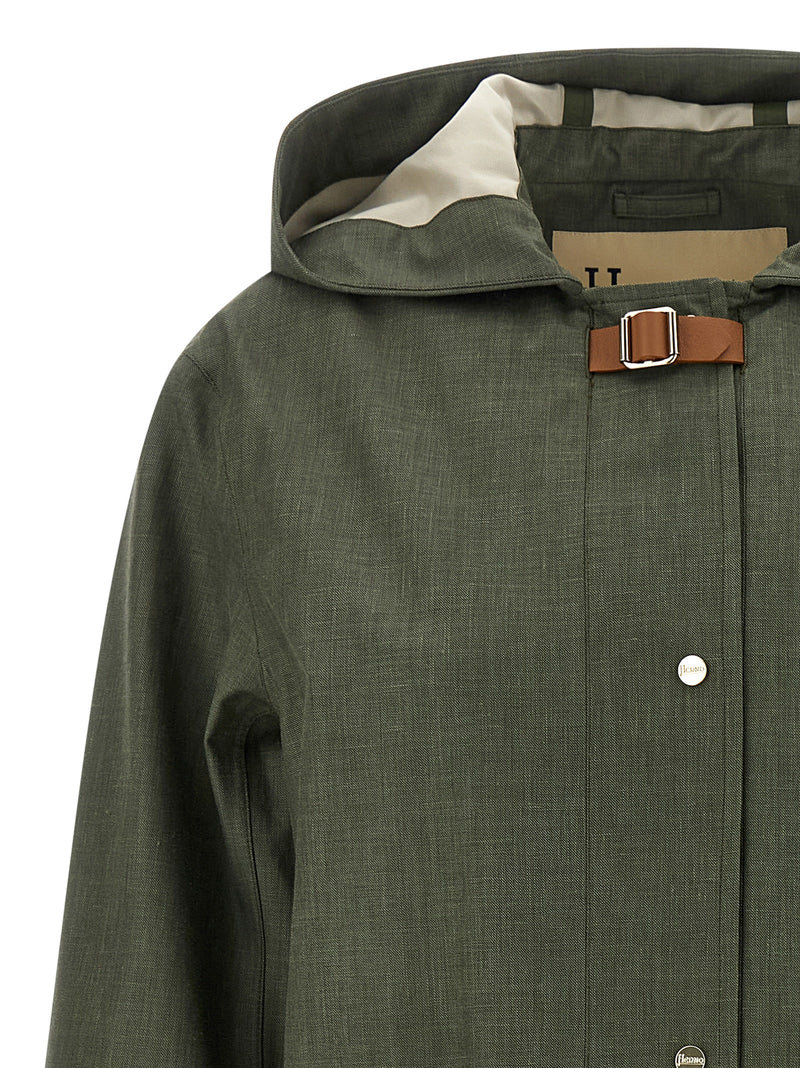 Herno Bicolor Linen Coat