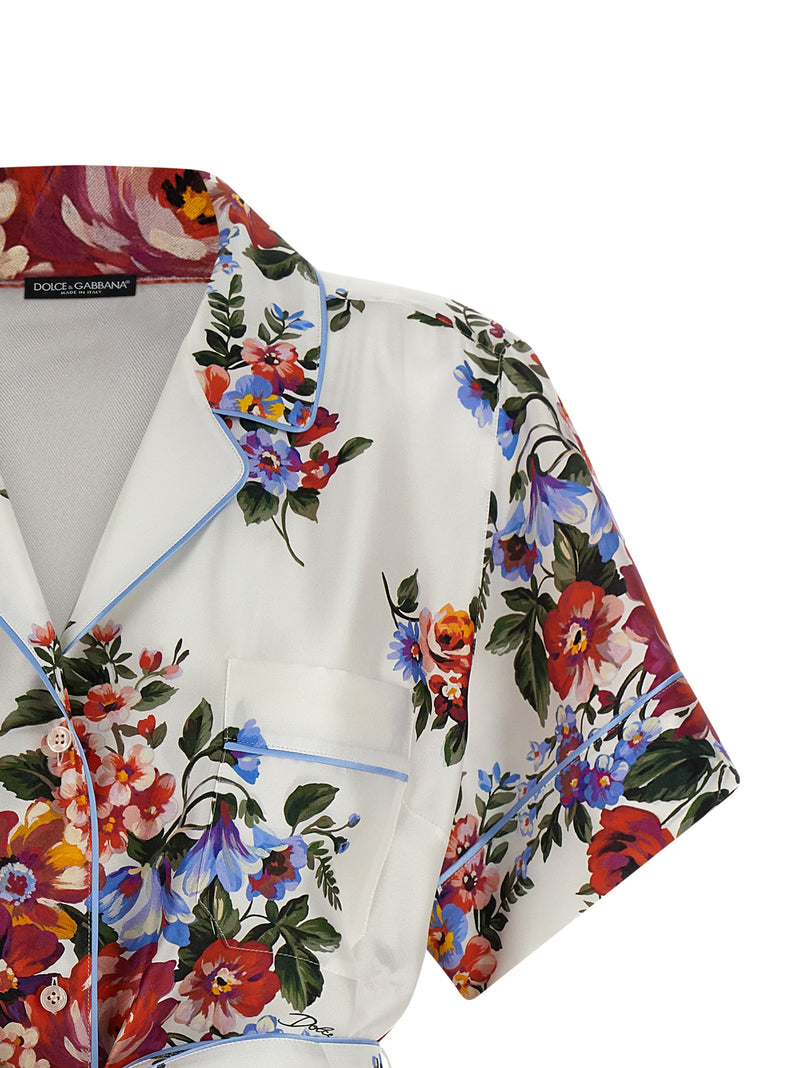 Dolce & Gabbana White Silk Blouse