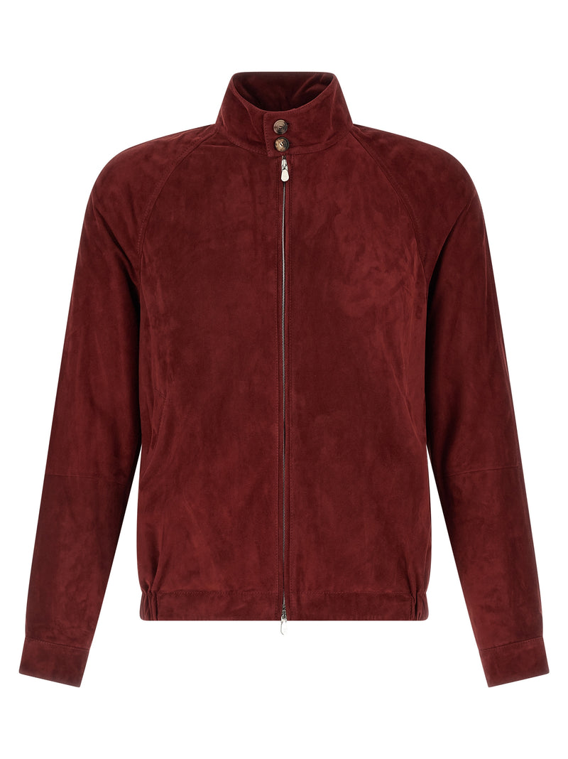 Brunello Cucinelli Multicolor Lamb Leather Leather Jacket
