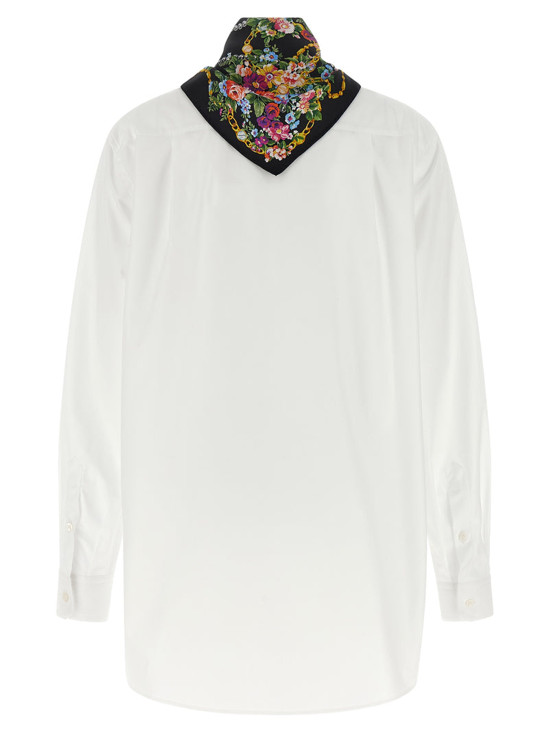 Dolce & Gabbana White Cotton Blouse