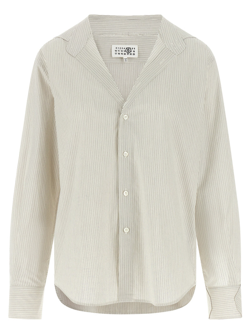 MM6 Maison Margiela Gray Cotton Blouse