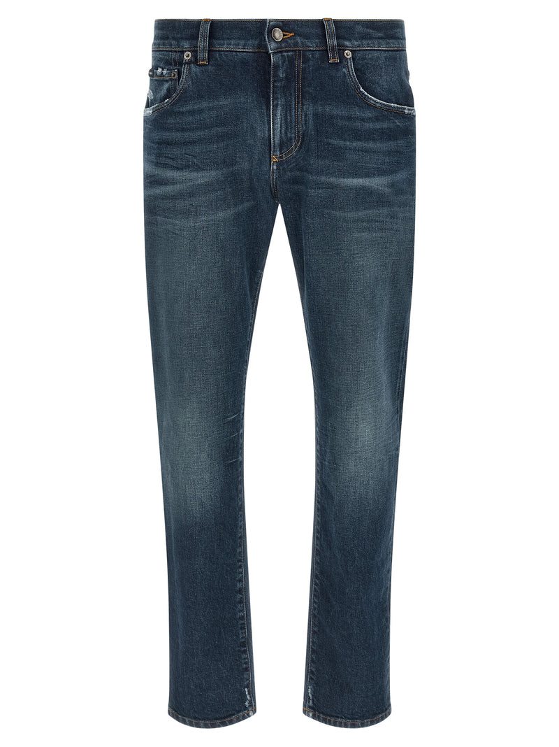 Dolce & Gabbana Blue Cotton Jeans Denim