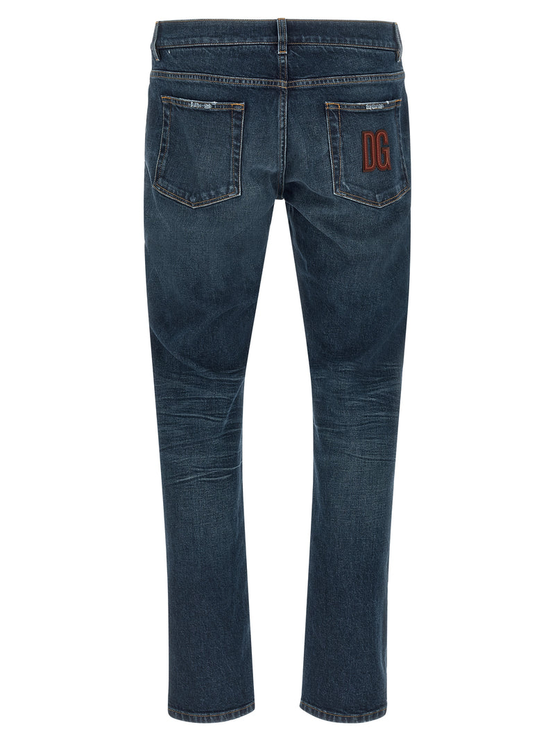Dolce & Gabbana Blue Cotton Jeans Denim