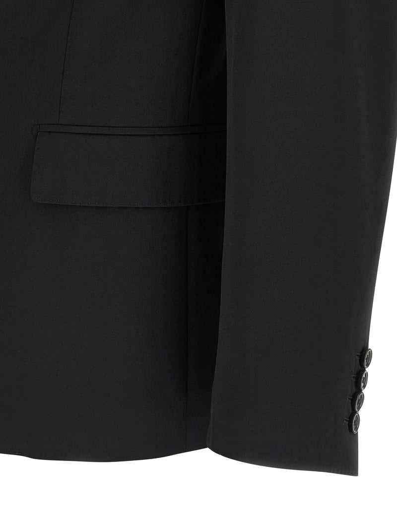 Dolce & Gabbana Black Virgin Wool Blazer