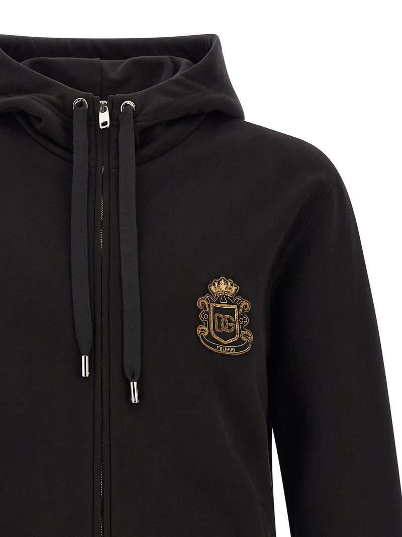 Dolce & Gabbana Black Cotton Sweatshirt