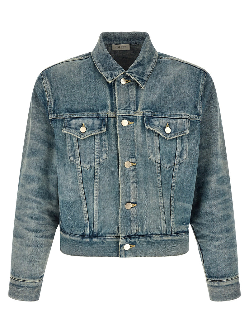 Fear Of God Blue Cotton Denim Jacket
