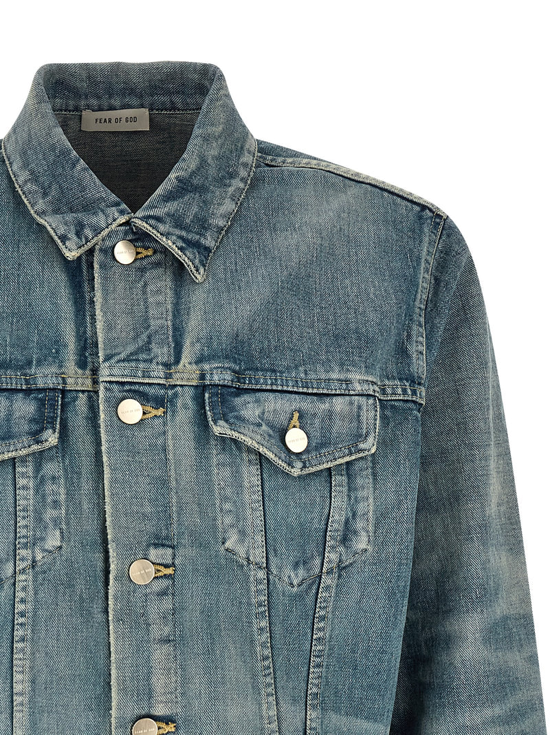 Fear Of God Blue Cotton Denim Jacket