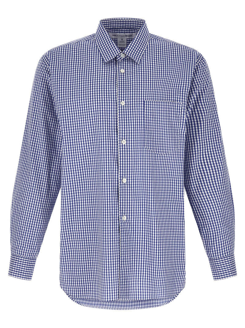 Comme Des Garçons Blue Cotton Blouse