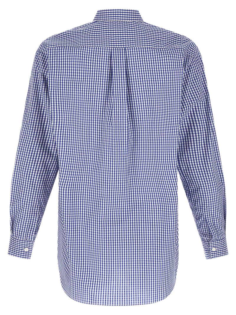 Comme Des Garçons Blue Cotton Blouse