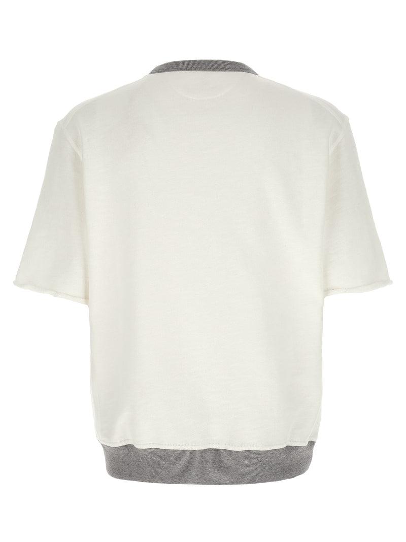 Brunello Cucinelli White Cotton Sweatshirt