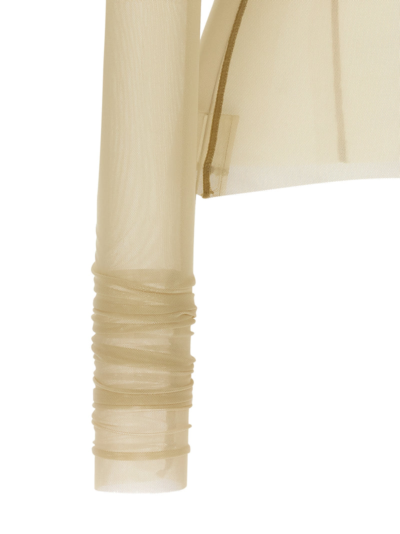 Rick Owens Beige Nylon Shirt