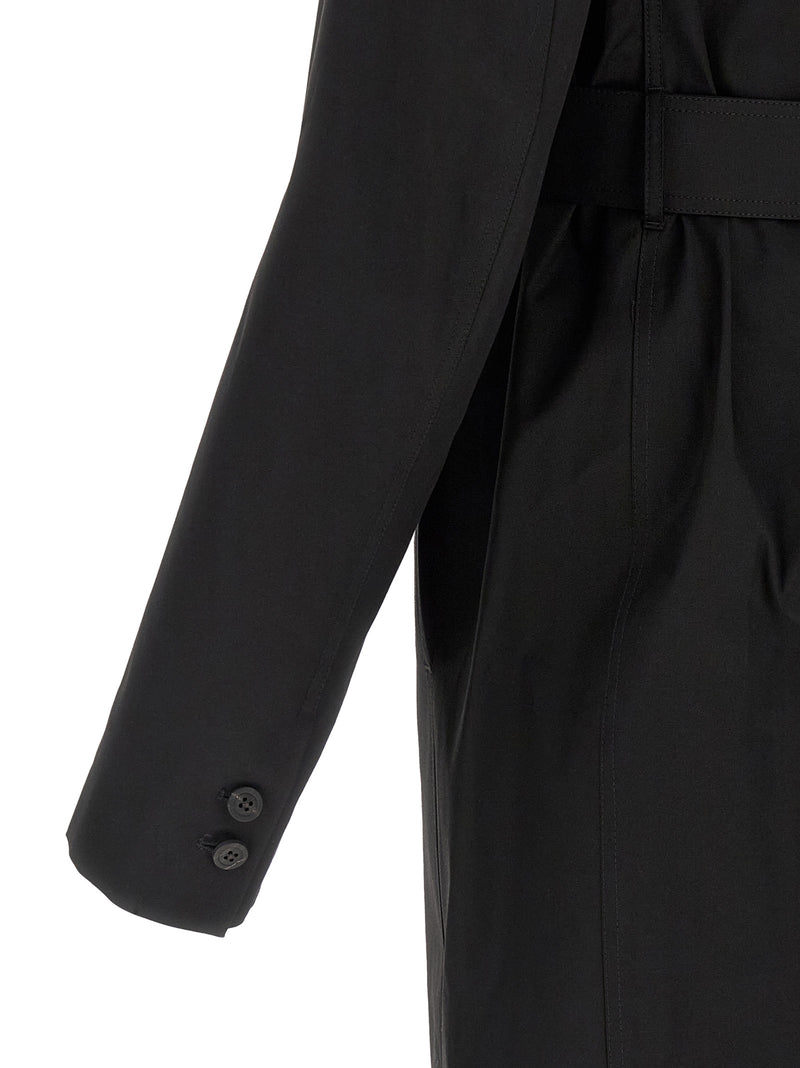 Rick Owens Black Cotton Coat