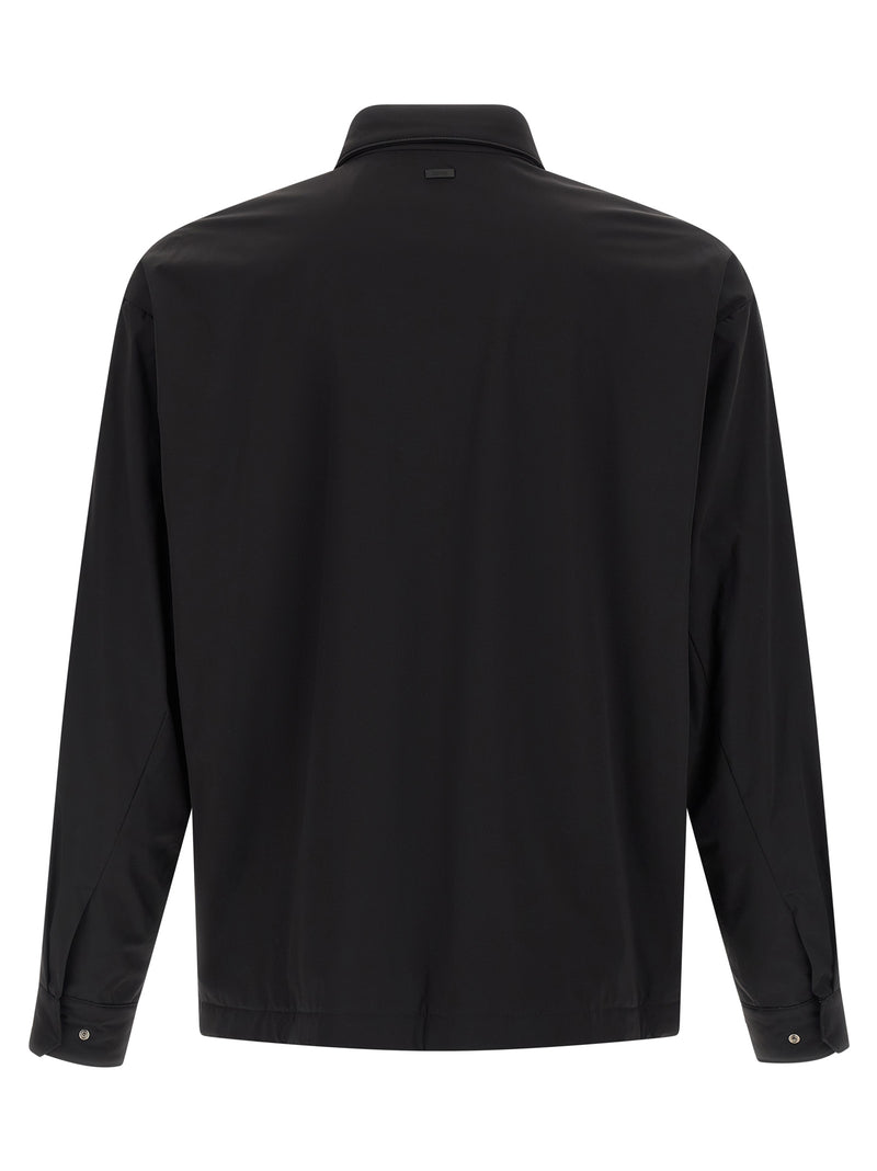 Herno Black Polyamide Shell Jacket