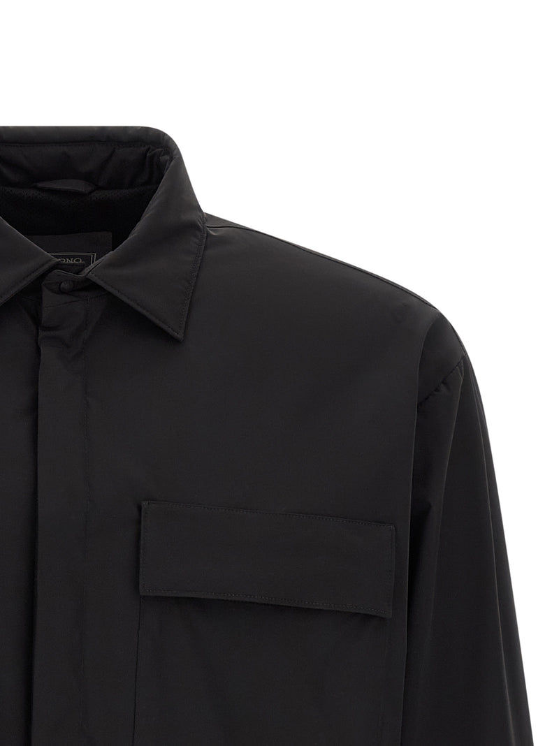 Herno Black Polyamide Shell Jacket
