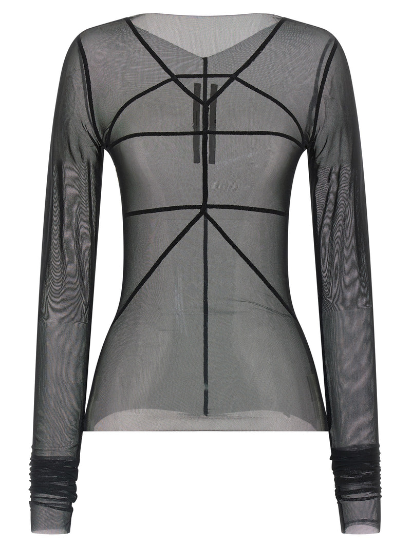 Rick Owens Black Nylon Cardigan