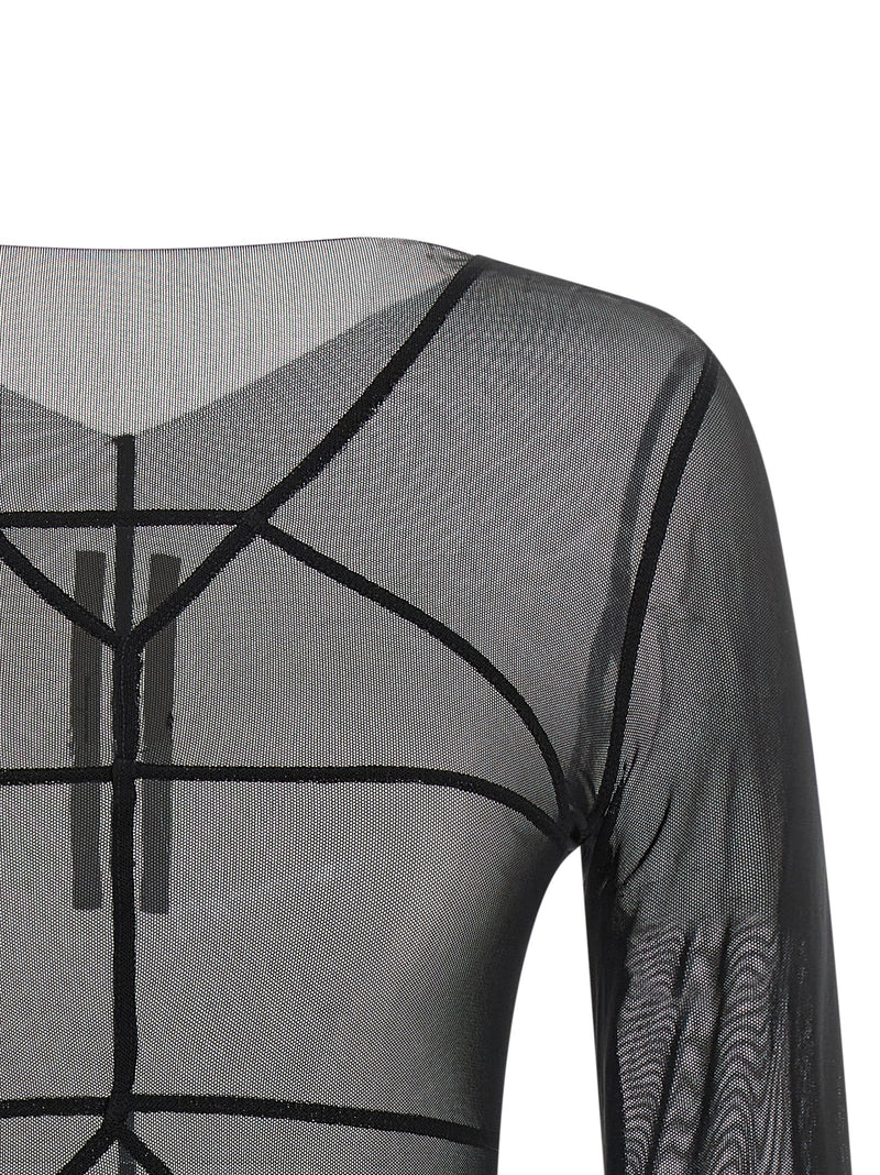 Rick Owens Black Nylon Cardigan