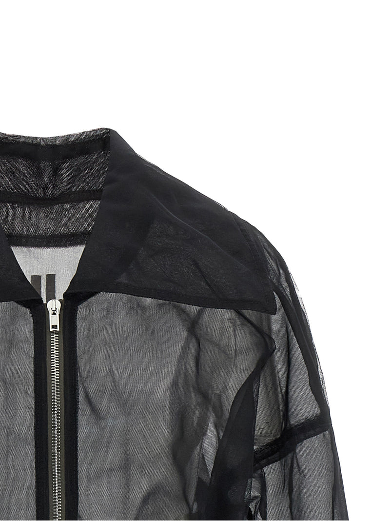 Rick Owens Black Nylon Bomber