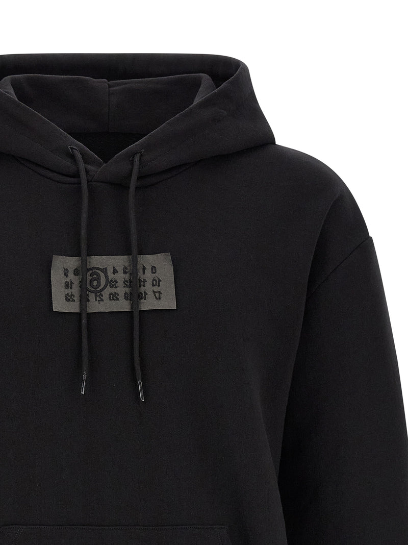 MM6 Maison Margiela Black Cotton Sweatshirt