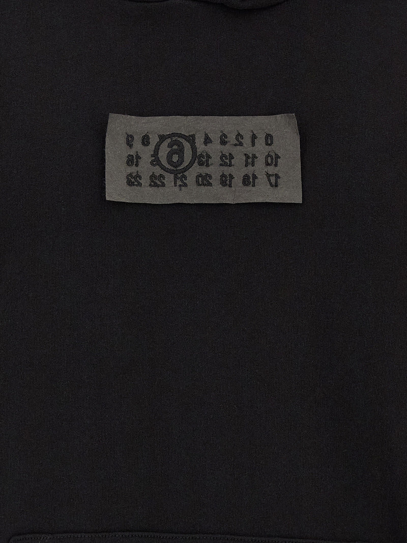 MM6 Maison Margiela Black Cotton Sweatshirt