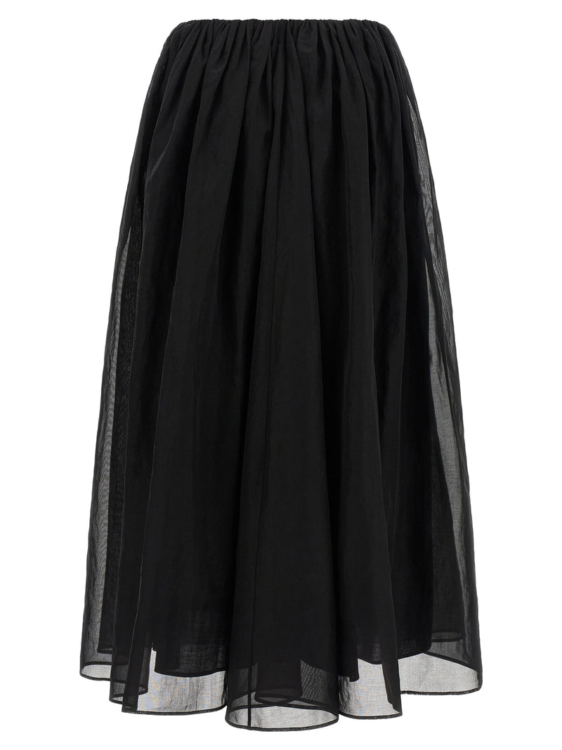 Brunello Cucinelli Black Cotton Mini Skirt