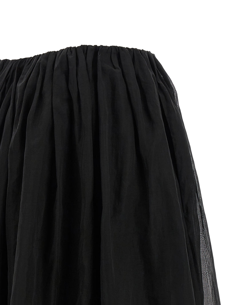 Brunello Cucinelli Black Cotton Mini Skirt
