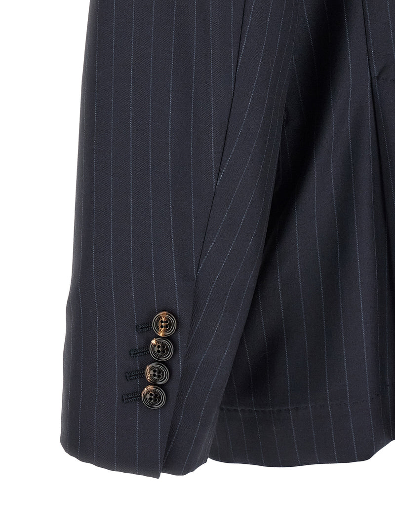 Brunello Cucinelli Blue Virgin Wool Blazer