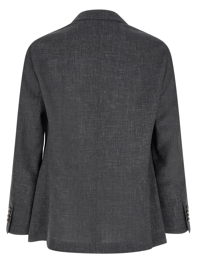 Brunello Cucinelli Gray Wool Blazer