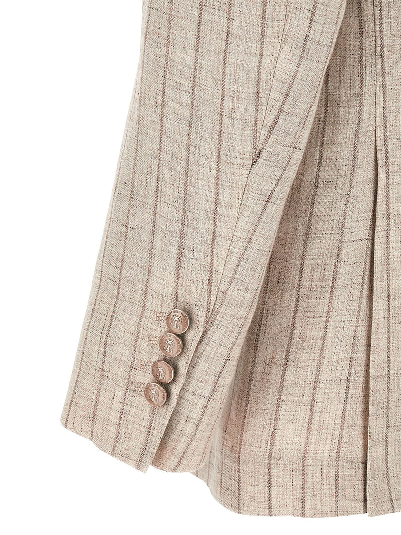 Brunello Cucinelli Gray Linen Blazer