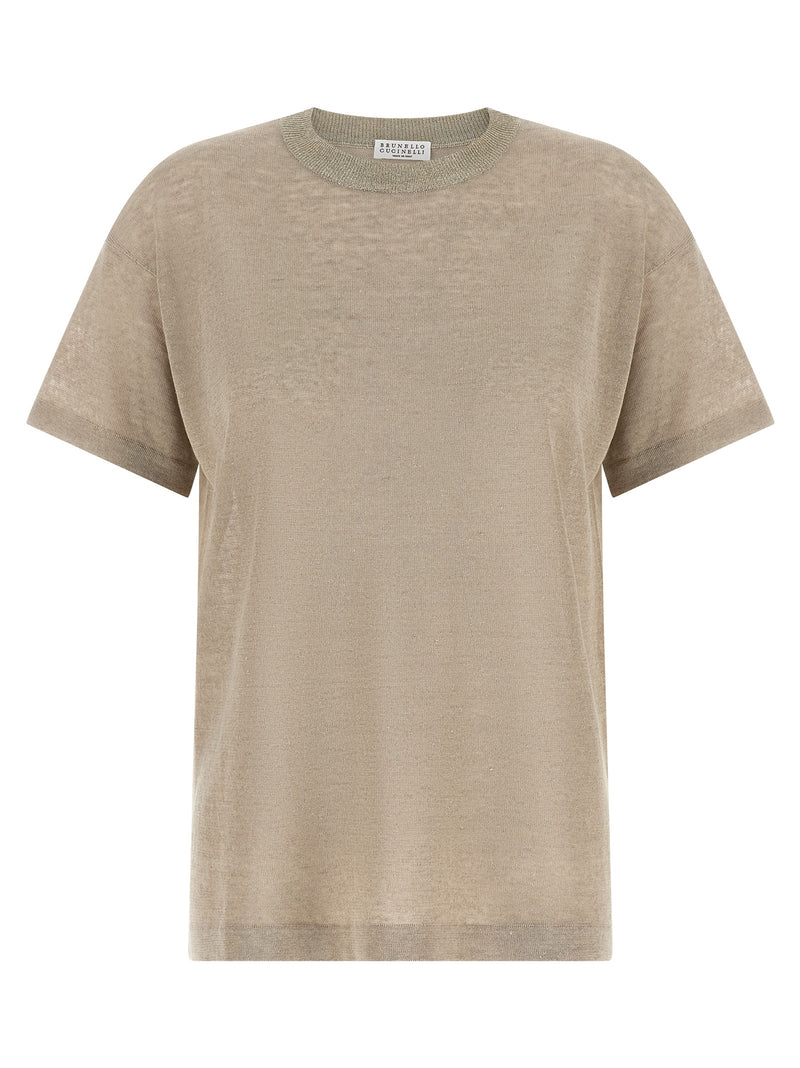Brunello Cucinelli Beige Linen Cardigan