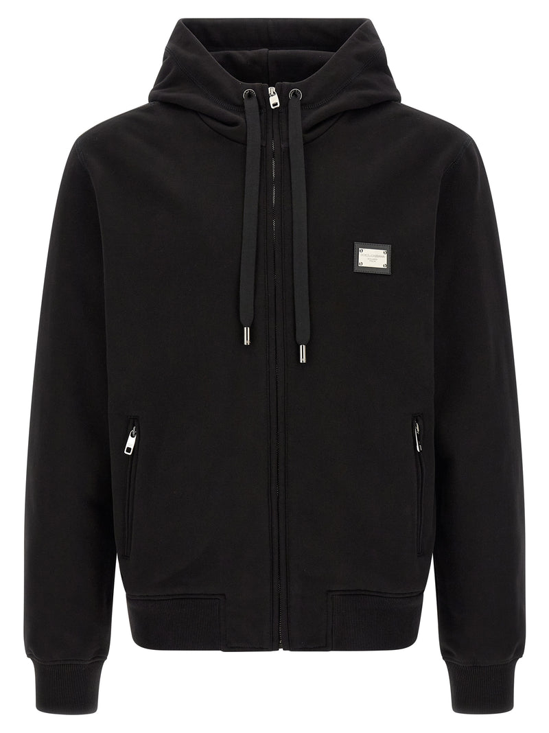 Dolce & Gabbana Black Cotton Sweatshirt