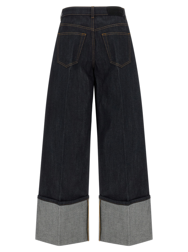 Givenchy Blue Cotton Flared Jeans