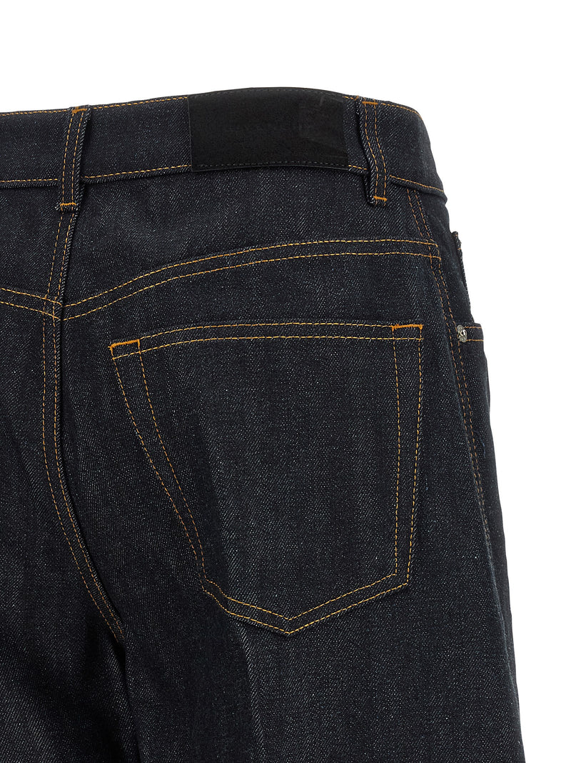 Givenchy Blue Cotton Flared Jeans