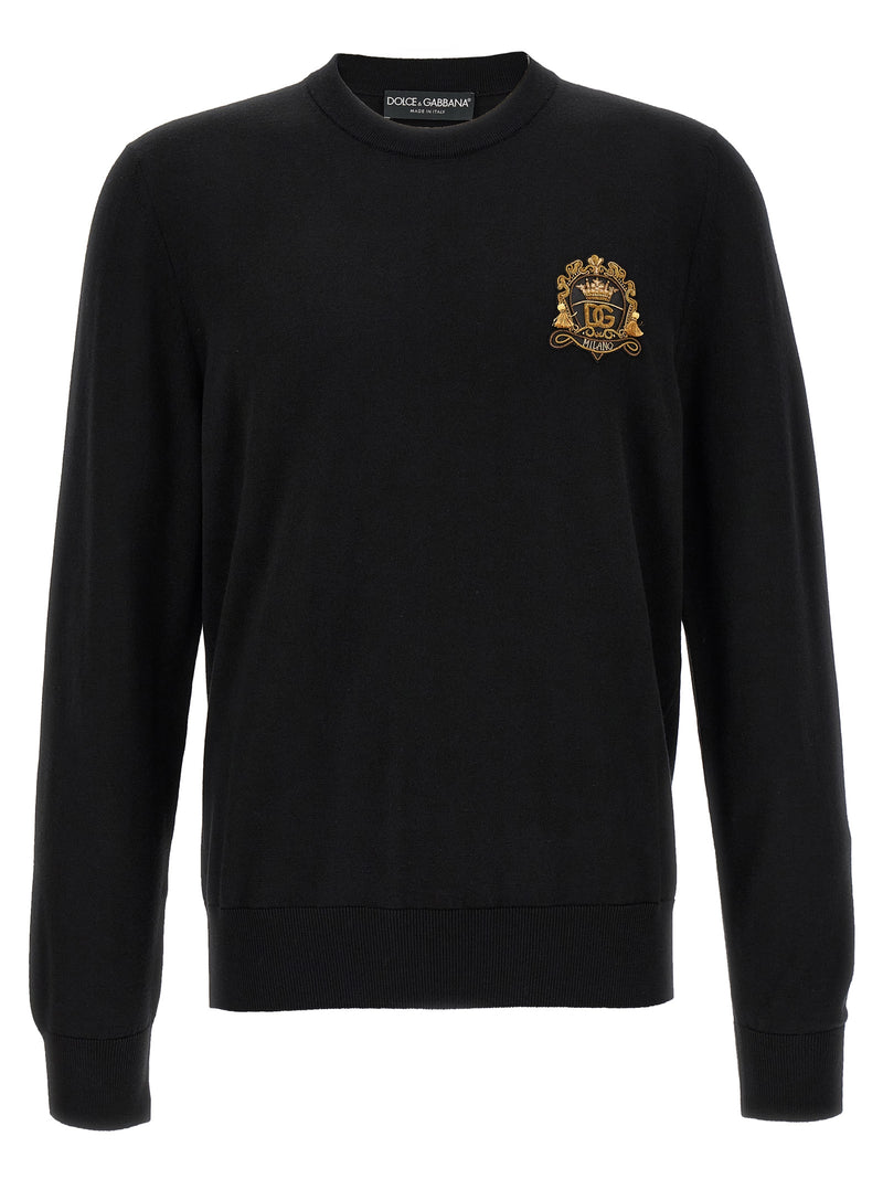 Dolce & Gabbana Black Virgin Wool Cardigan