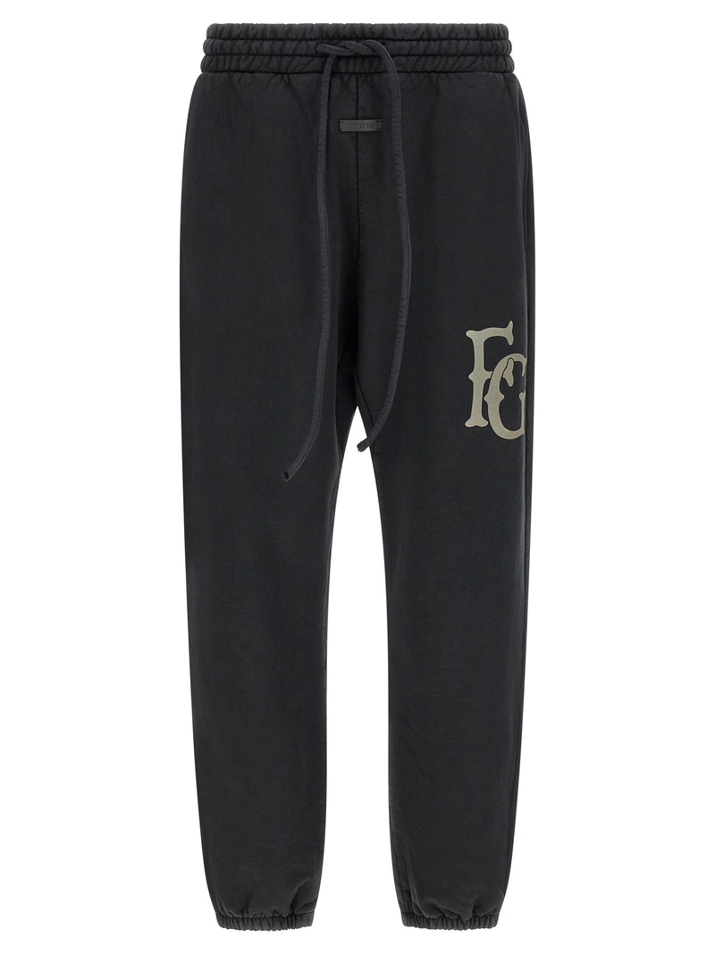 Fear Of God Black Cotton Joggers (Workout Pants)