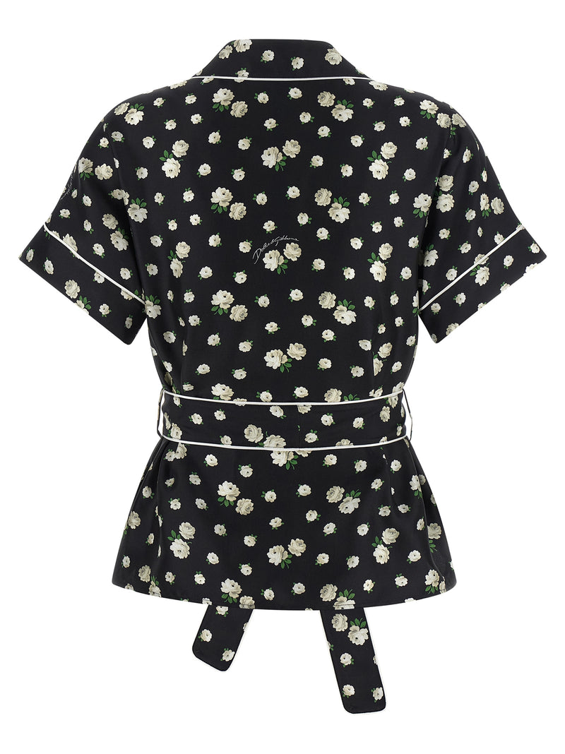 Dolce & Gabbana Black Silk Blouse
