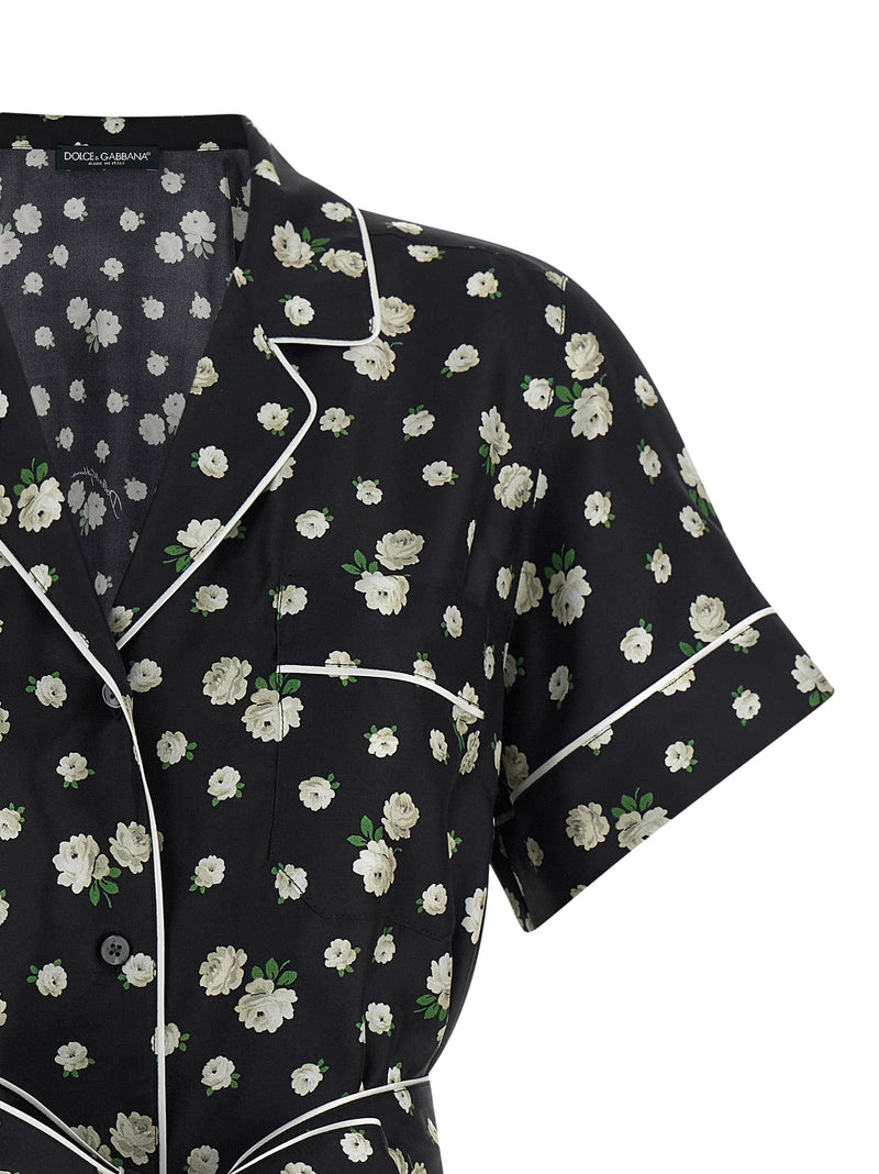 Dolce & Gabbana Black Silk Blouse