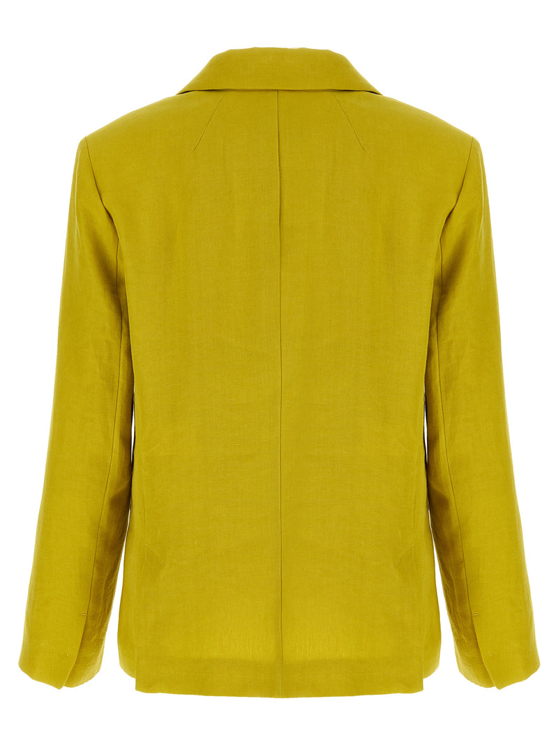 'S Max Mara Bicolor Linen Blazer