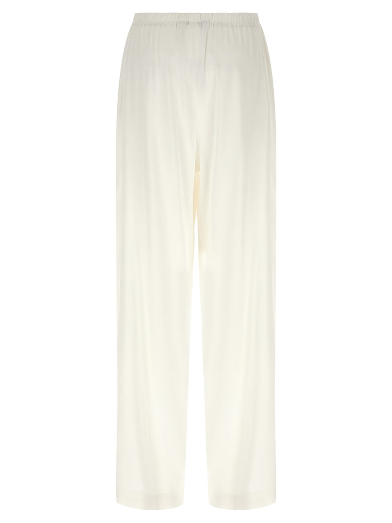 Max Mara White Linen Casual Pants