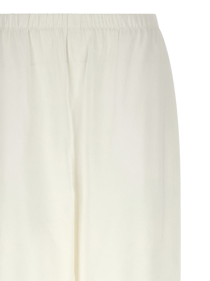 Max Mara White Linen Casual Pants
