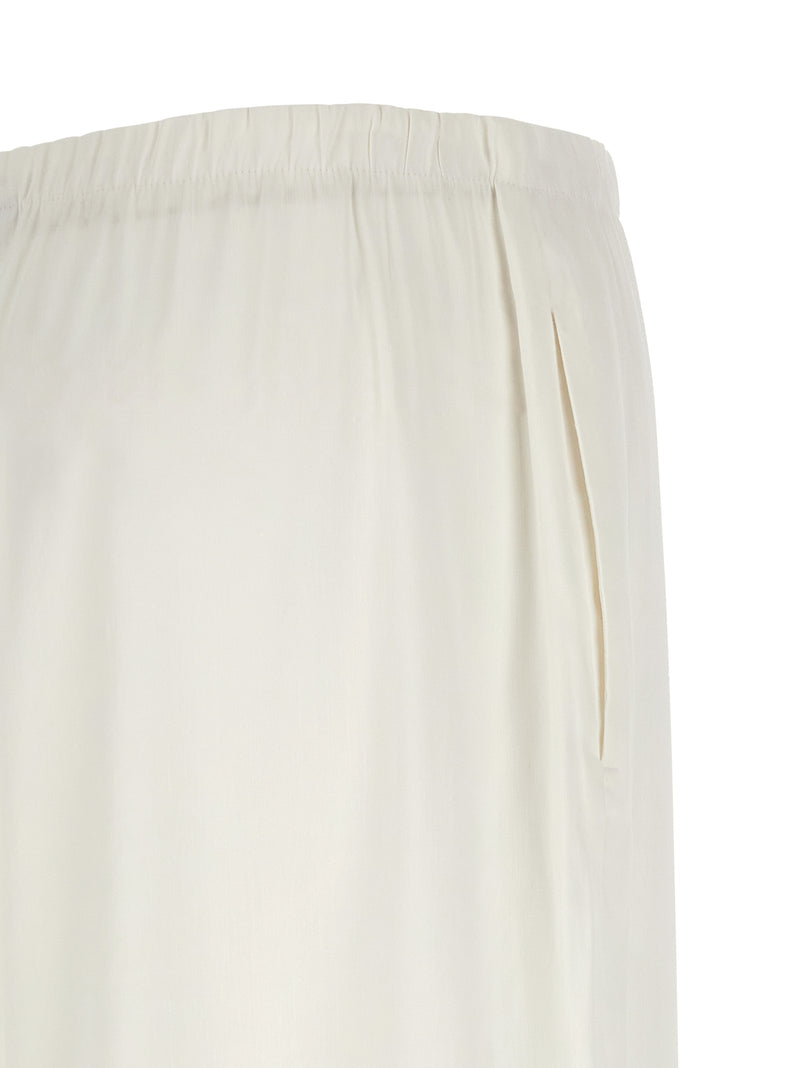 Max Mara White Linen Casual Pants