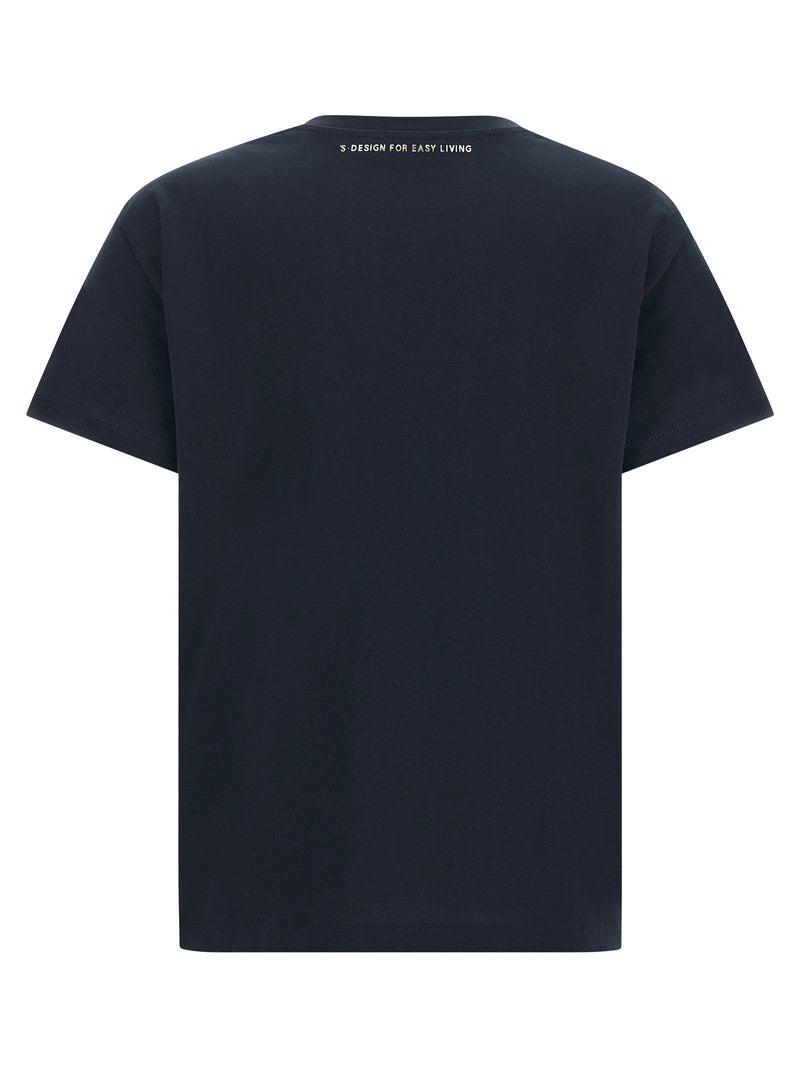 'S Max Mara Blue Cotton T-Shirt