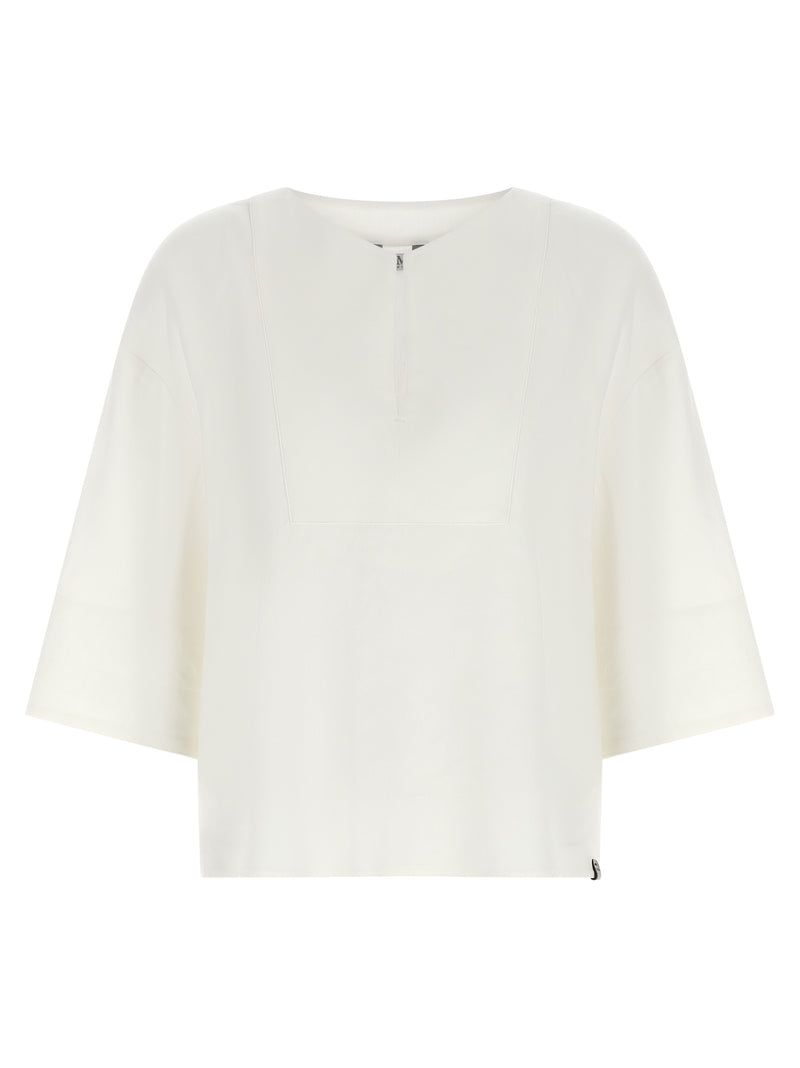 Max Mara White Linen Blouse