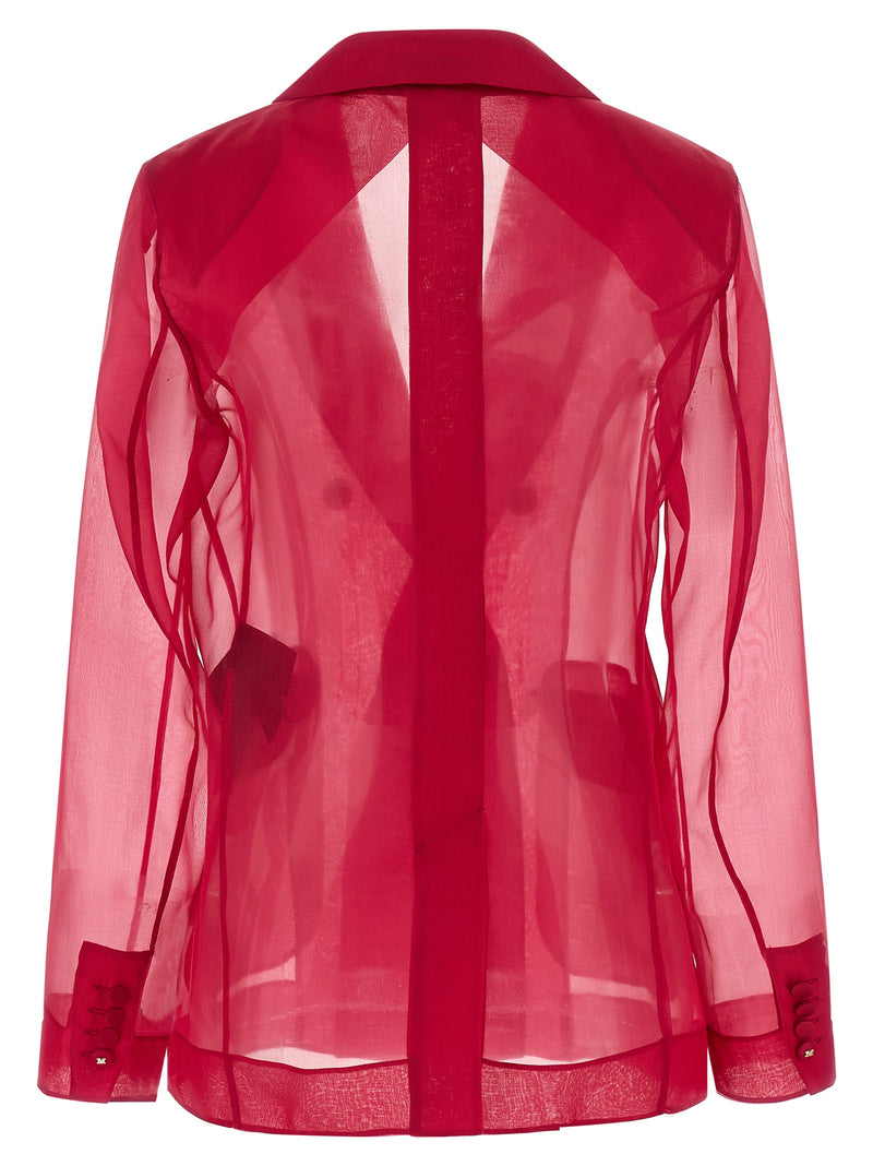 Max Mara Fuchsia Silk Blazer
