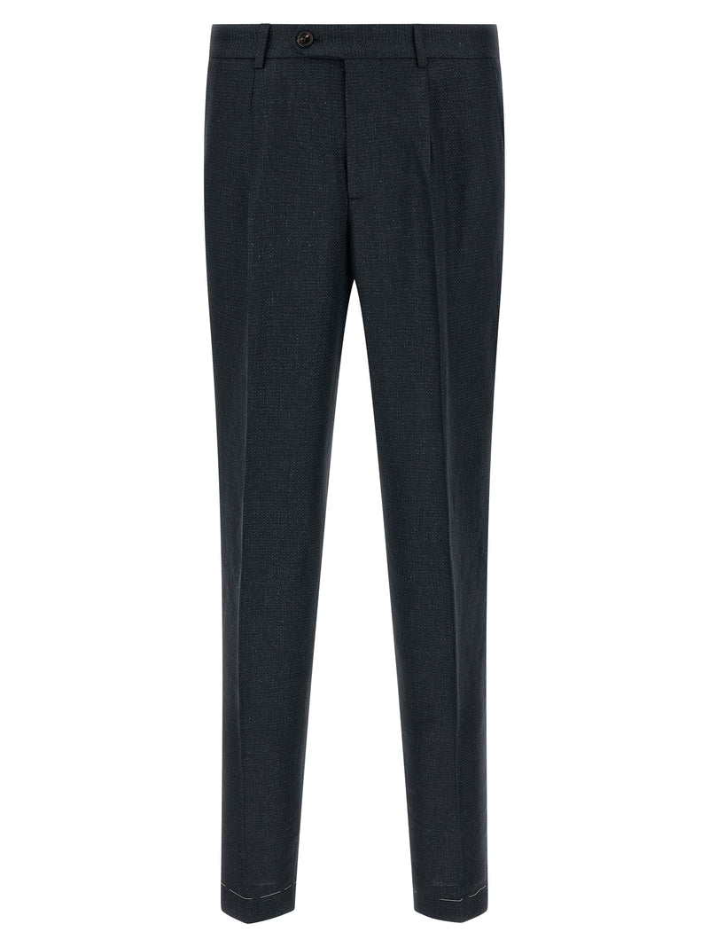 Brunello Cucinelli Blue Silk Two-Piece Suit
