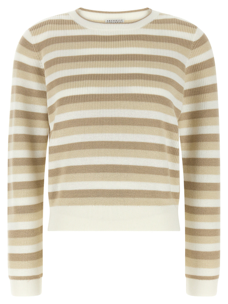 Brunello Cucinelli Beige Cotton Cardigan