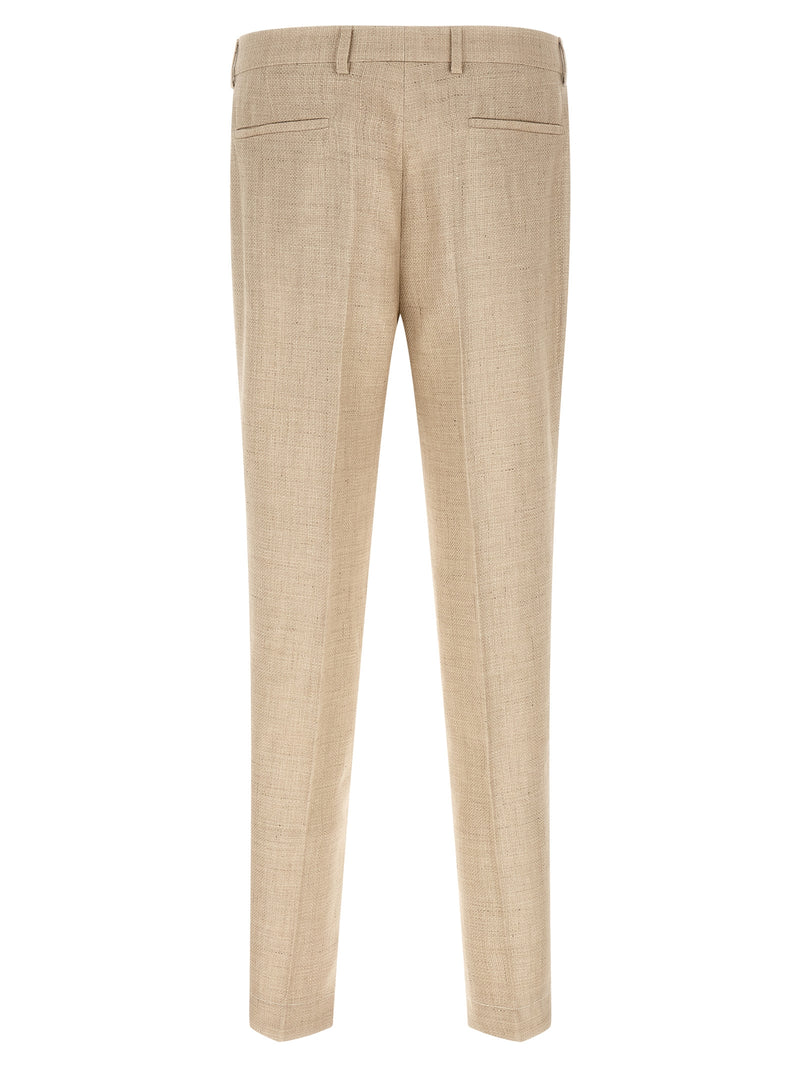 Brunello Cucinelli Beige Silk Two-Piece Suit
