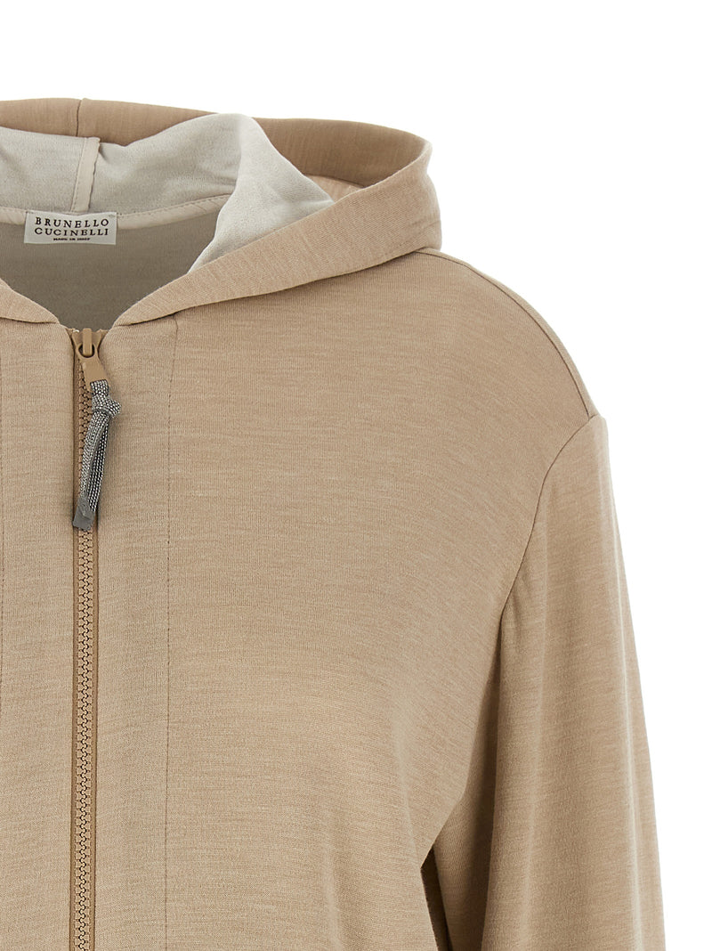 Brunello Cucinelli Beige Cotton Cardigan