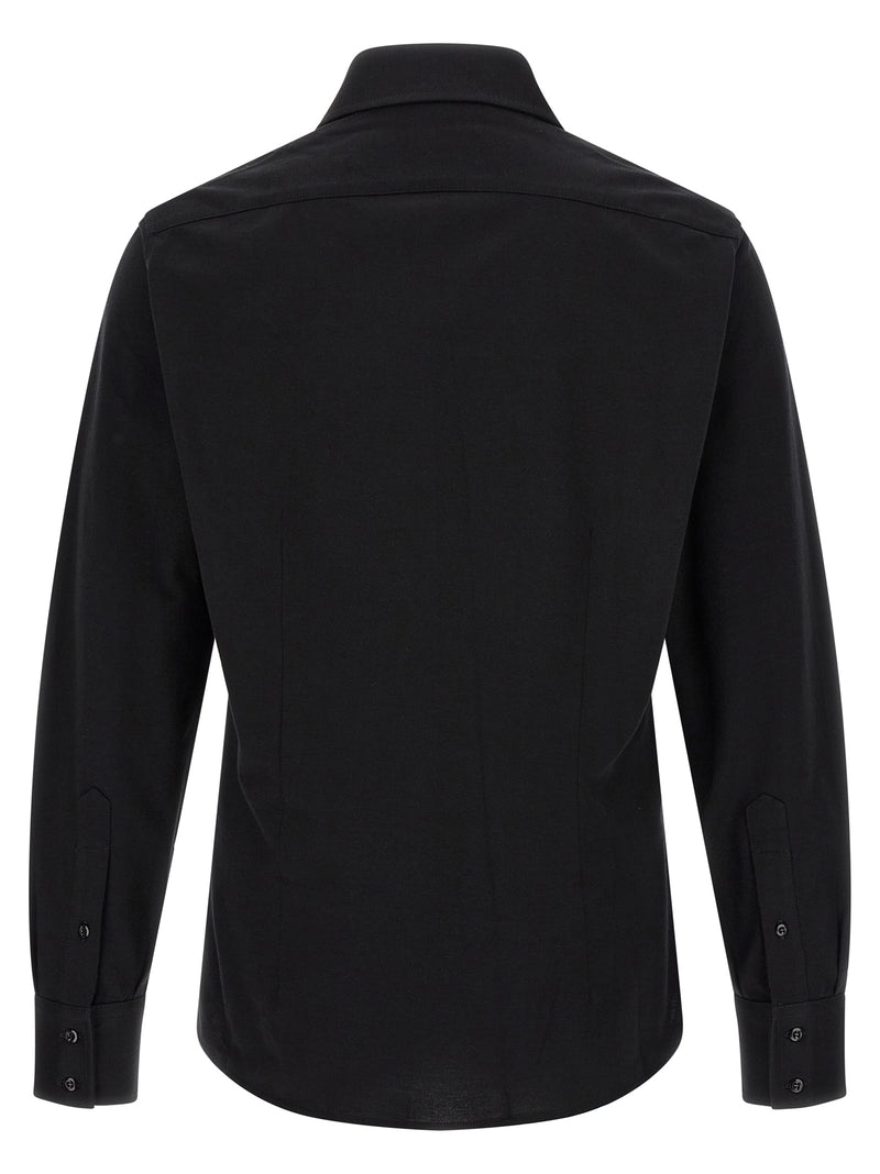 Brunello Cucinelli Black Cotton Blouse